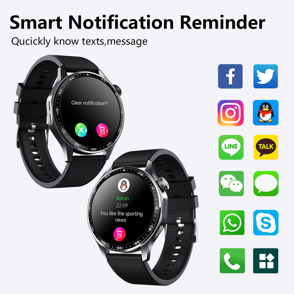 Advanced Health and Fitness Smartwatch with Stress and Sleep Management Tools, ECG App, SpO2, 24/7 Heart Rate Monitoring
