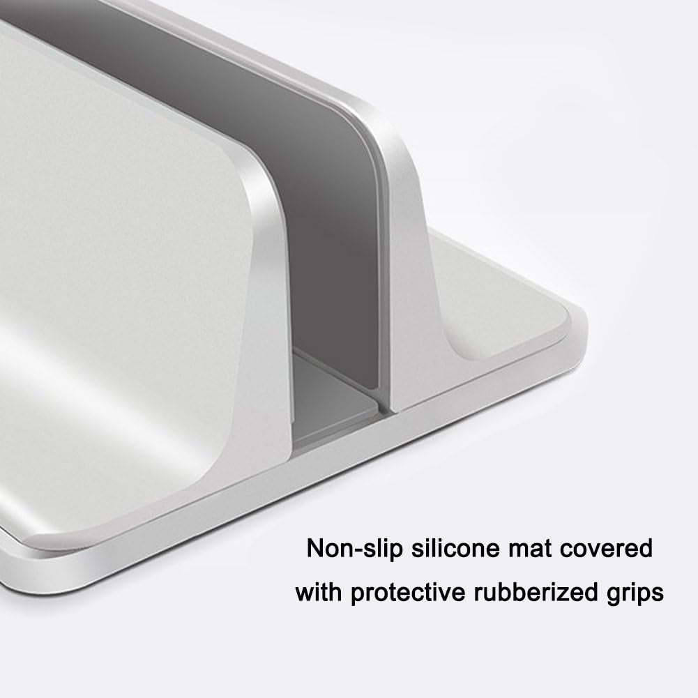 Laptop Stand, Cradle for Laptops, Adjustable Dock, Holder for Macbook Dell Hp Surface Ipad - Silver