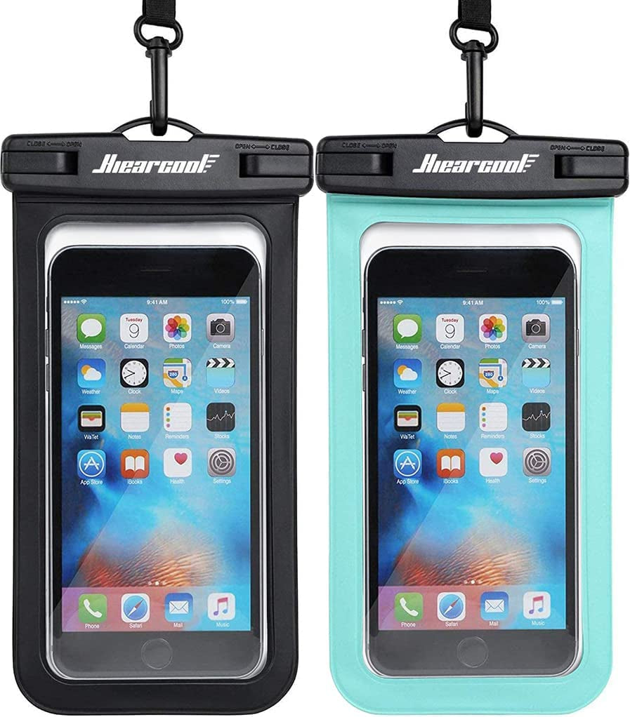 Waterproof Phone Pouch, IPX8 Waterproof Phone Case for Iphone 17/16/15/14 Pro Max, Cell Phone Dry Bag for Beach & Cruise Essentials, Touch Screen, Lanyard Included, 2 Pack (Fits up to 8.3”)